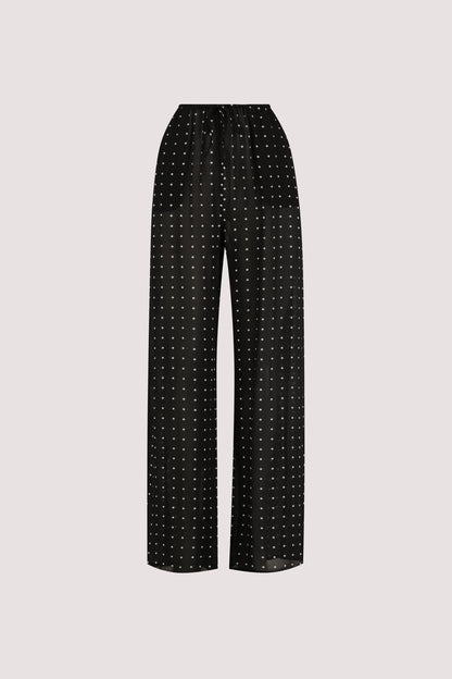 VANESSA BLACK SPOT PANT