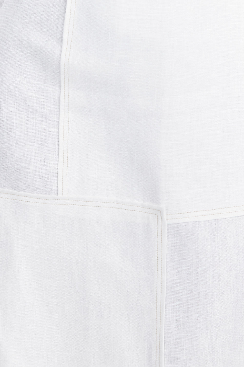 CATIE WHITE PATCHWORK MIDI DRESS