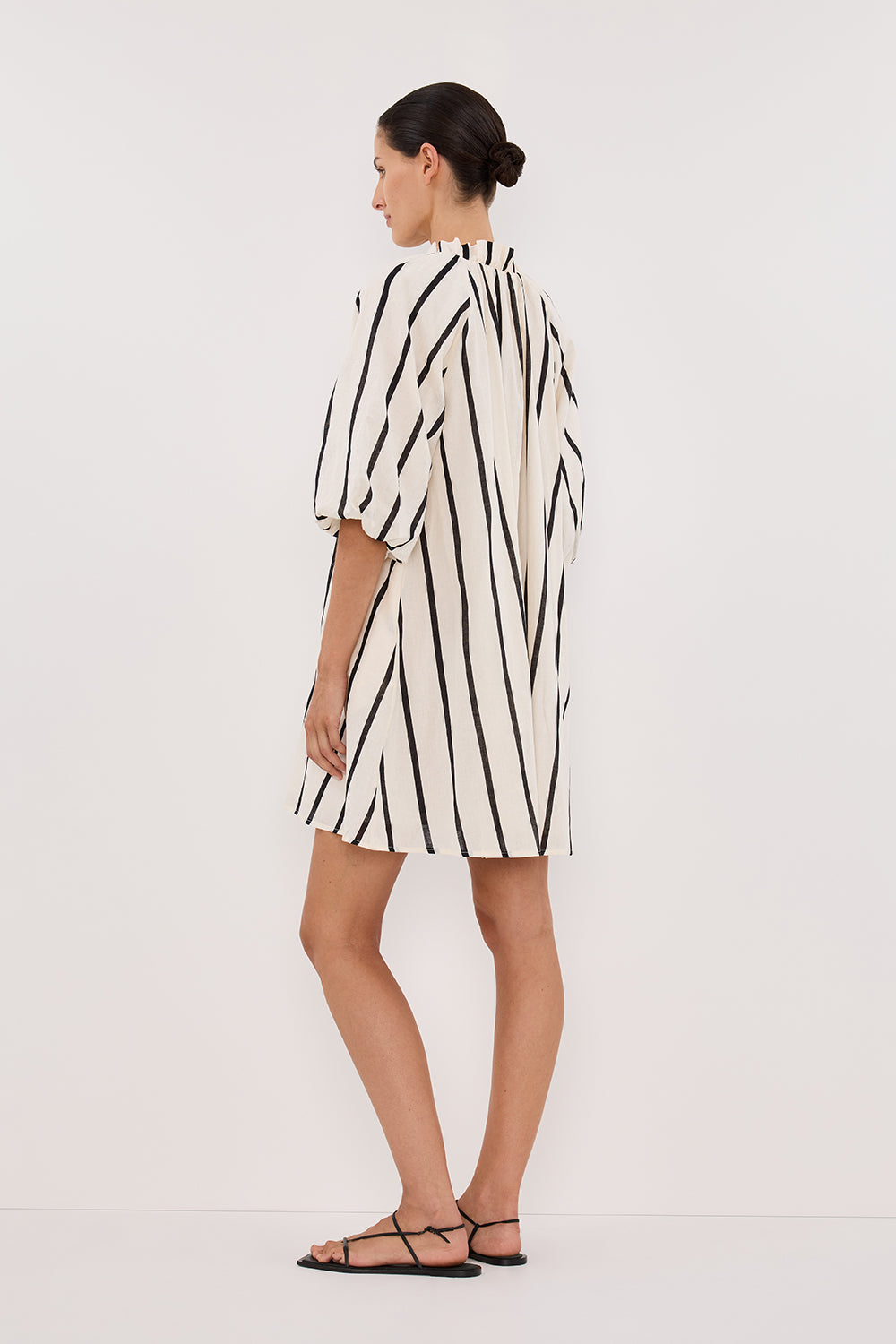 ELLIOT CREAM STRIPE SMOCK DRESS