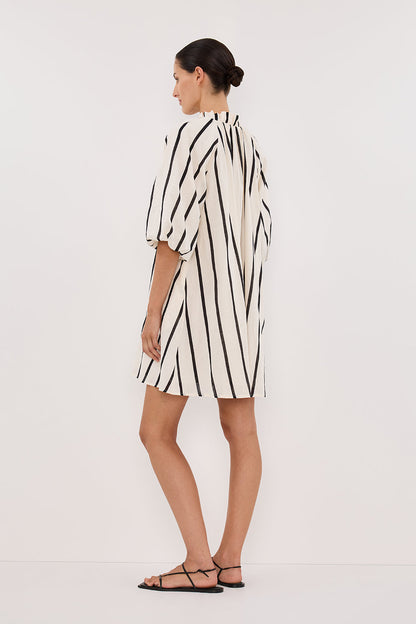 ELLIOT CREAM STRIPE SMOCK DRESS