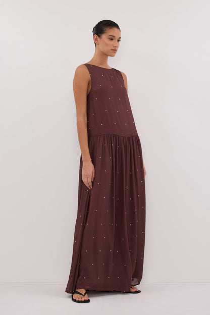 MELROSE WALNUT MIDI DRESS