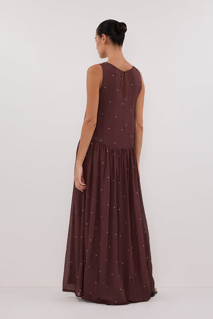 MELROSE WALNUT MIDI DRESS