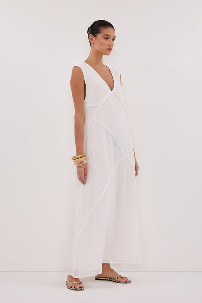 JONA WHITE RAMIE MIDI DRESS