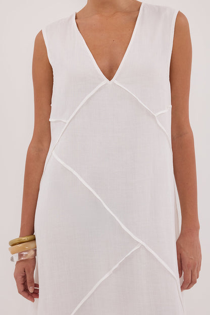 JONA WHITE RAMIE MIDI DRESS