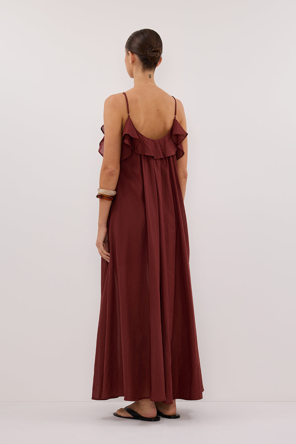 CAPRI SAHARA LINEN BLEND MAXI DRESS