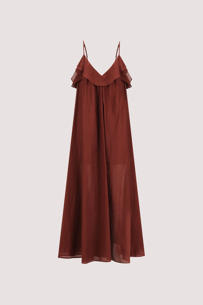 CAPRI SAHARA LINEN BLEND MAXI DRESS