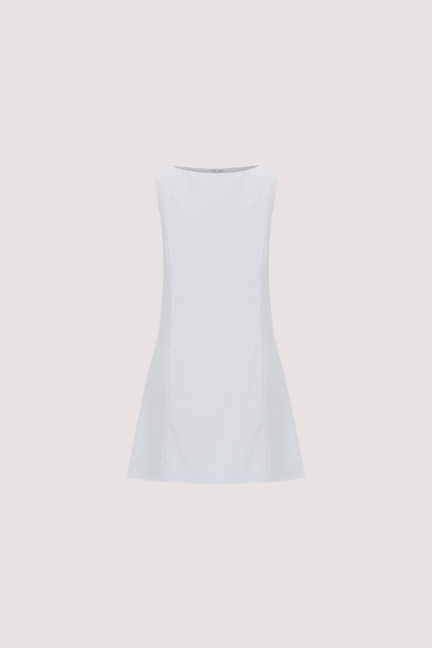 LACY CORNFLOWER LINEN MINI DRESS