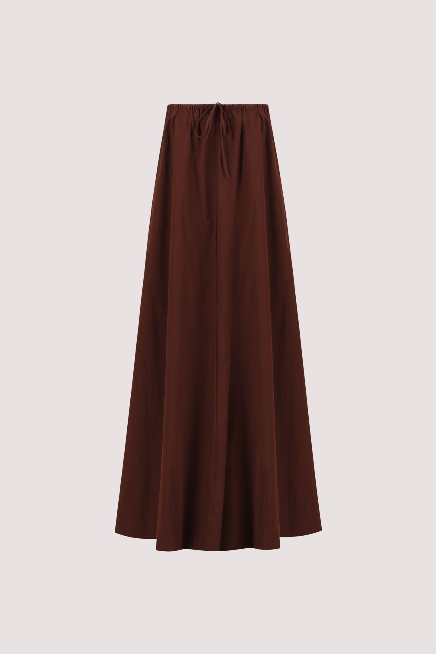 SOMMER CINNAMON STRAPLESS POPLIN MIDI DRESS