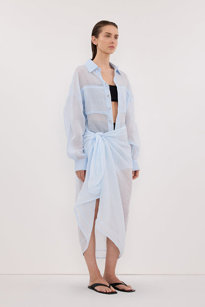 TROPEZ CORNFLOWER RAMIE SARONG