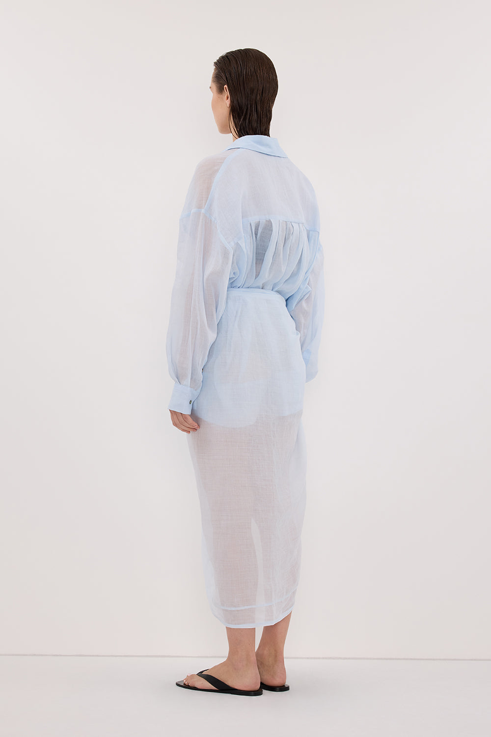 TROPEZ CORNFLOWER RAMIE SARONG