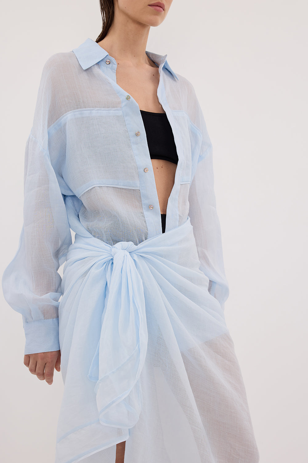 TROPEZ CORNFLOWER RAMIE SARONG