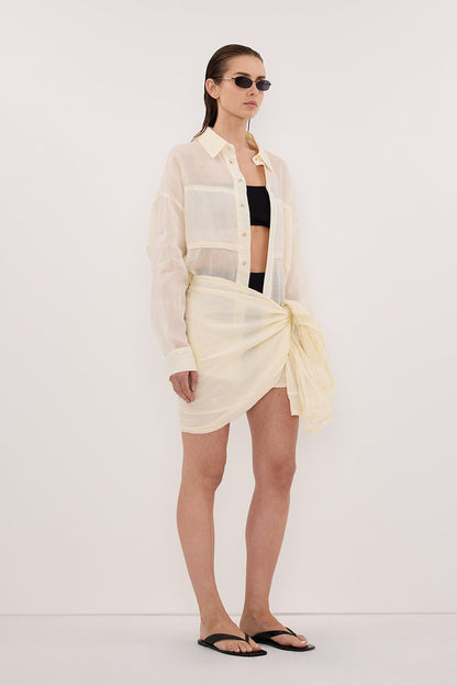 TROPEZ STRAW RAMIE SARONG