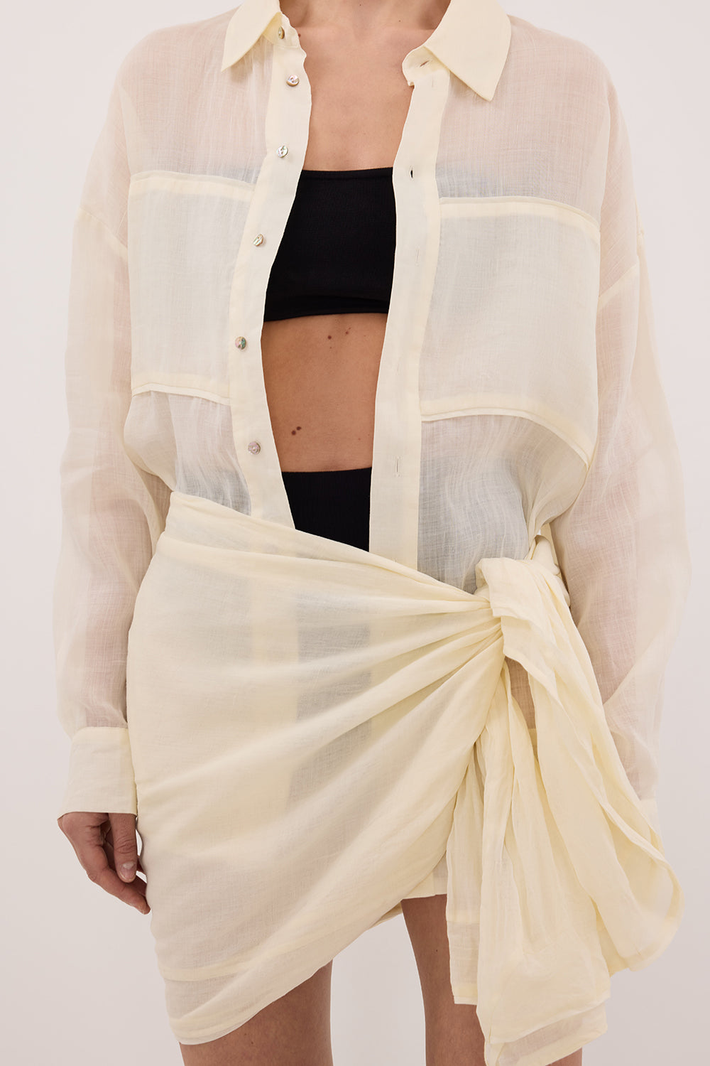 TROPEZ STRAW RAMIE SARONG