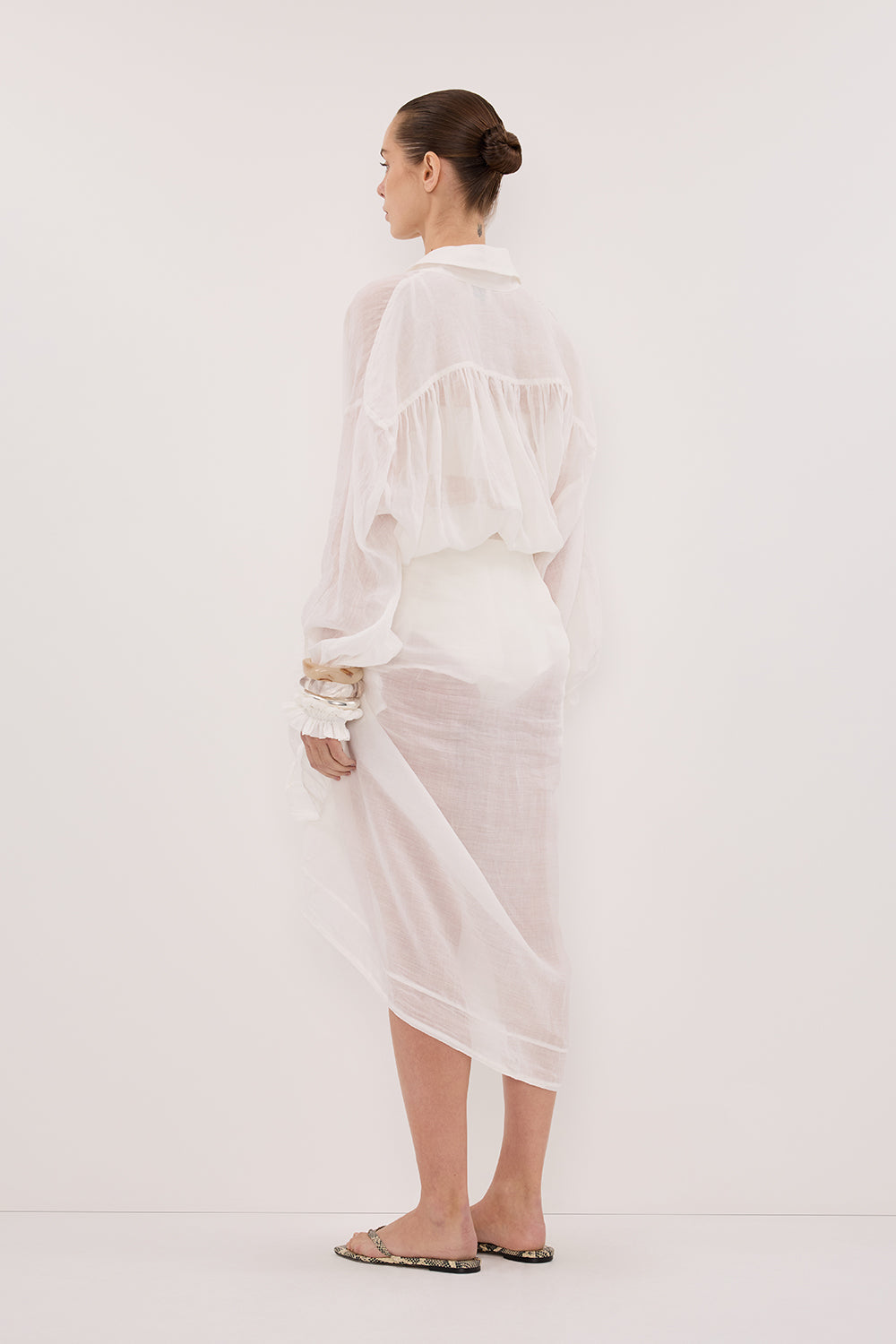 TROPEZ WHITE RAMIE SARONG