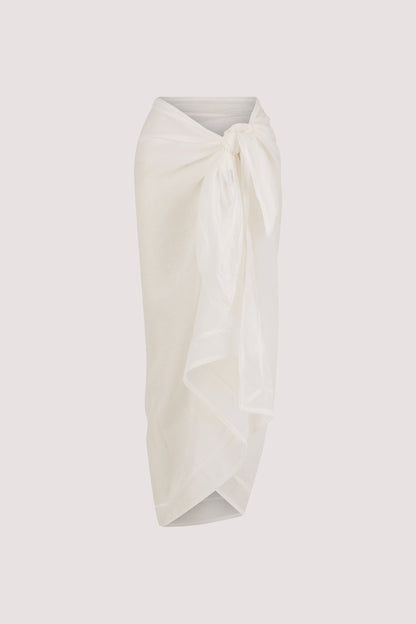 TROPEZ WHITE RAMIE SARONG