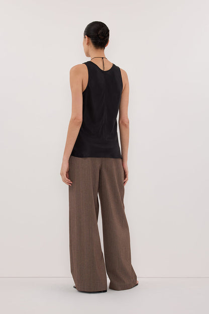 COLETTE BLACK SILK CAMI TOP