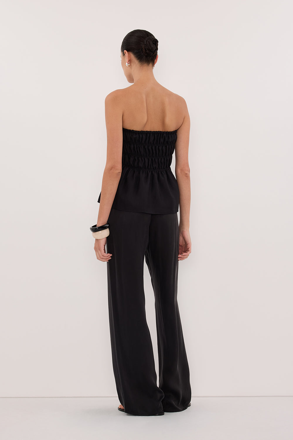 MAIA BLACK LINEN MINI SKIRT