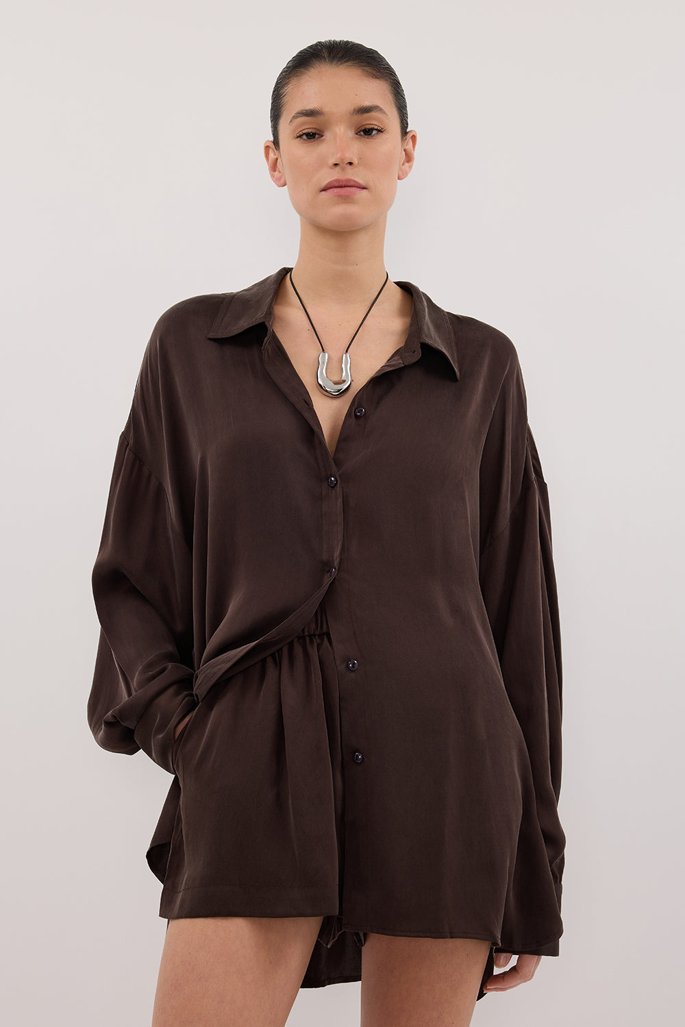 ISLA BITTER CHOC SILK SHORT