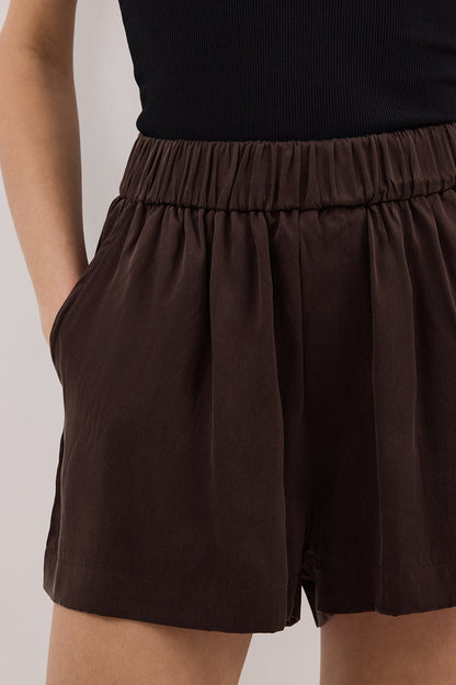 ISLA BITTER CHOC SILK SHORT