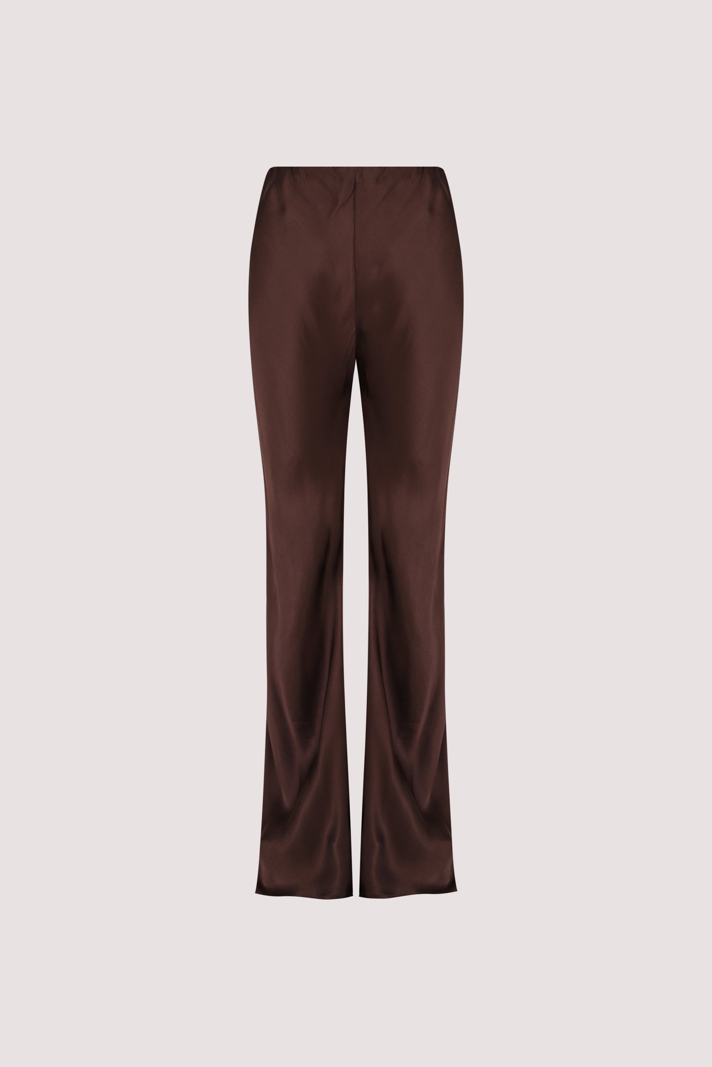 NIKKI BITTER CHOC SATIN BIAS PANT