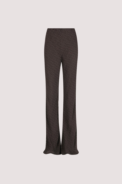 TIA CHOC MICRO CHECK BIAS PANT