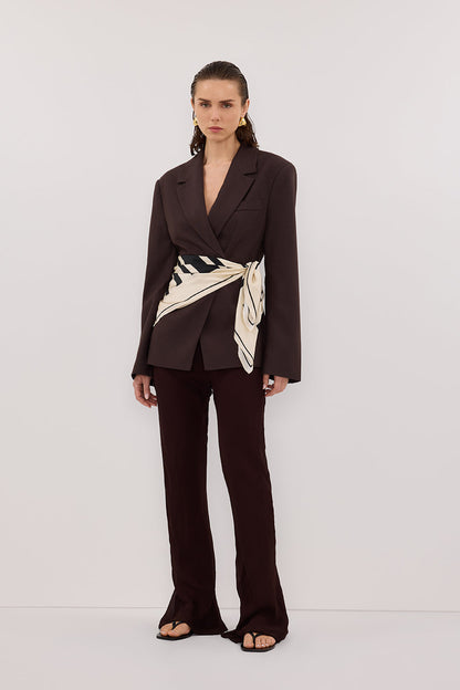 SUNTIA DARK CHOC BIAS PANTS