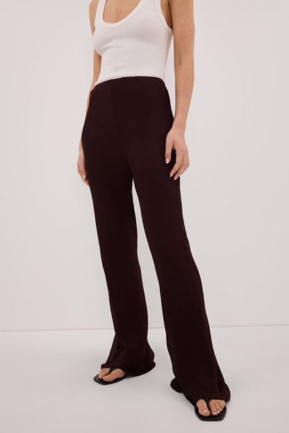 SUNTIA DARK CHOC BIAS PANTS