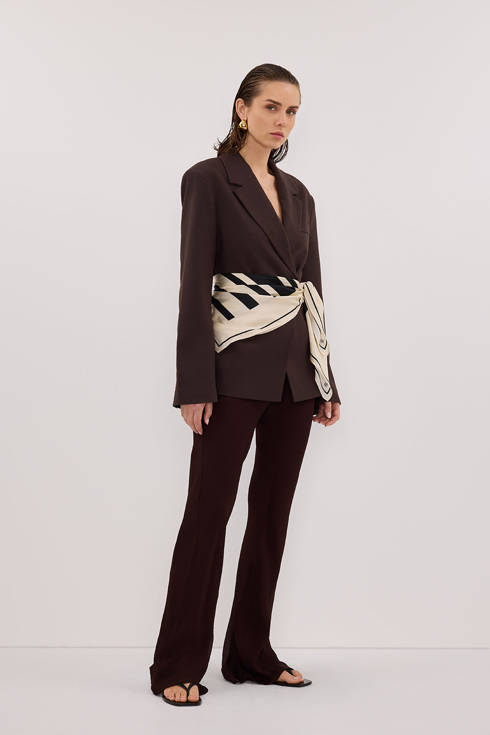 SUNTIA DARK CHOC BIAS PANTS