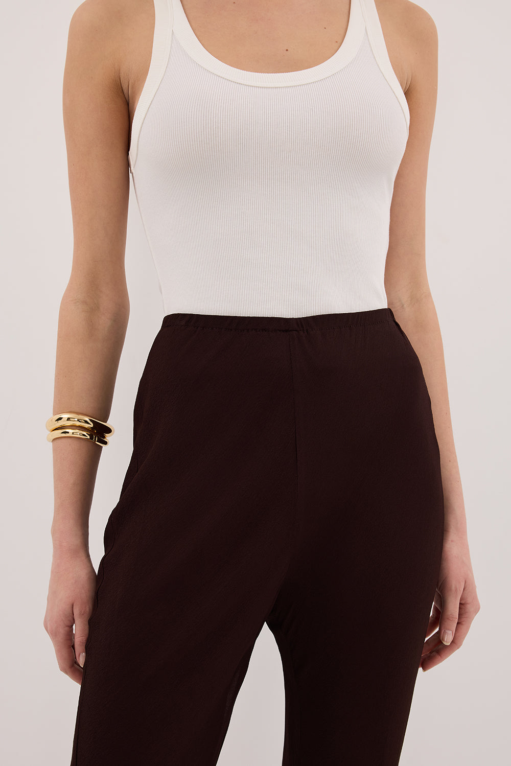 SUNTIA DARK CHOC BIAS PANTS