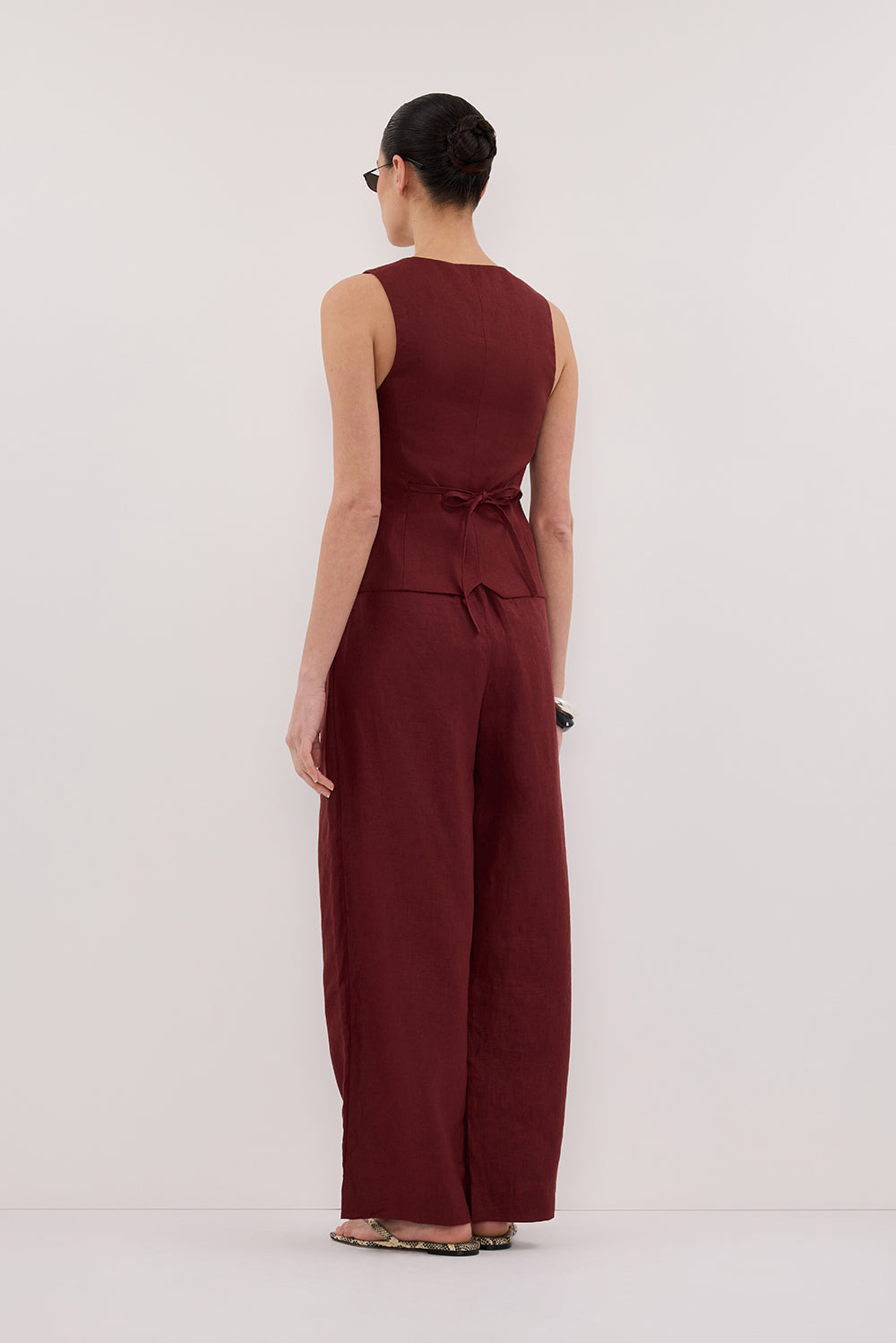 FRAN SAHARA LINEN VEST