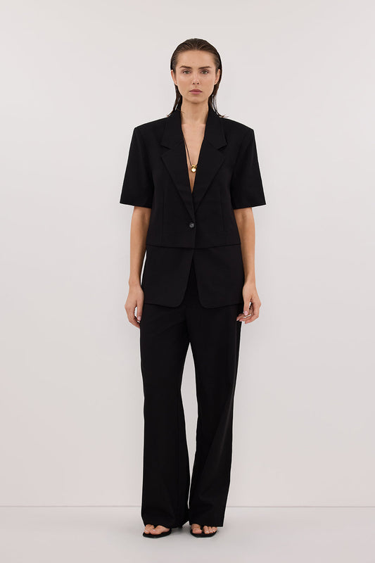 RITA BLACK SHORT SLEEVE BLAZER