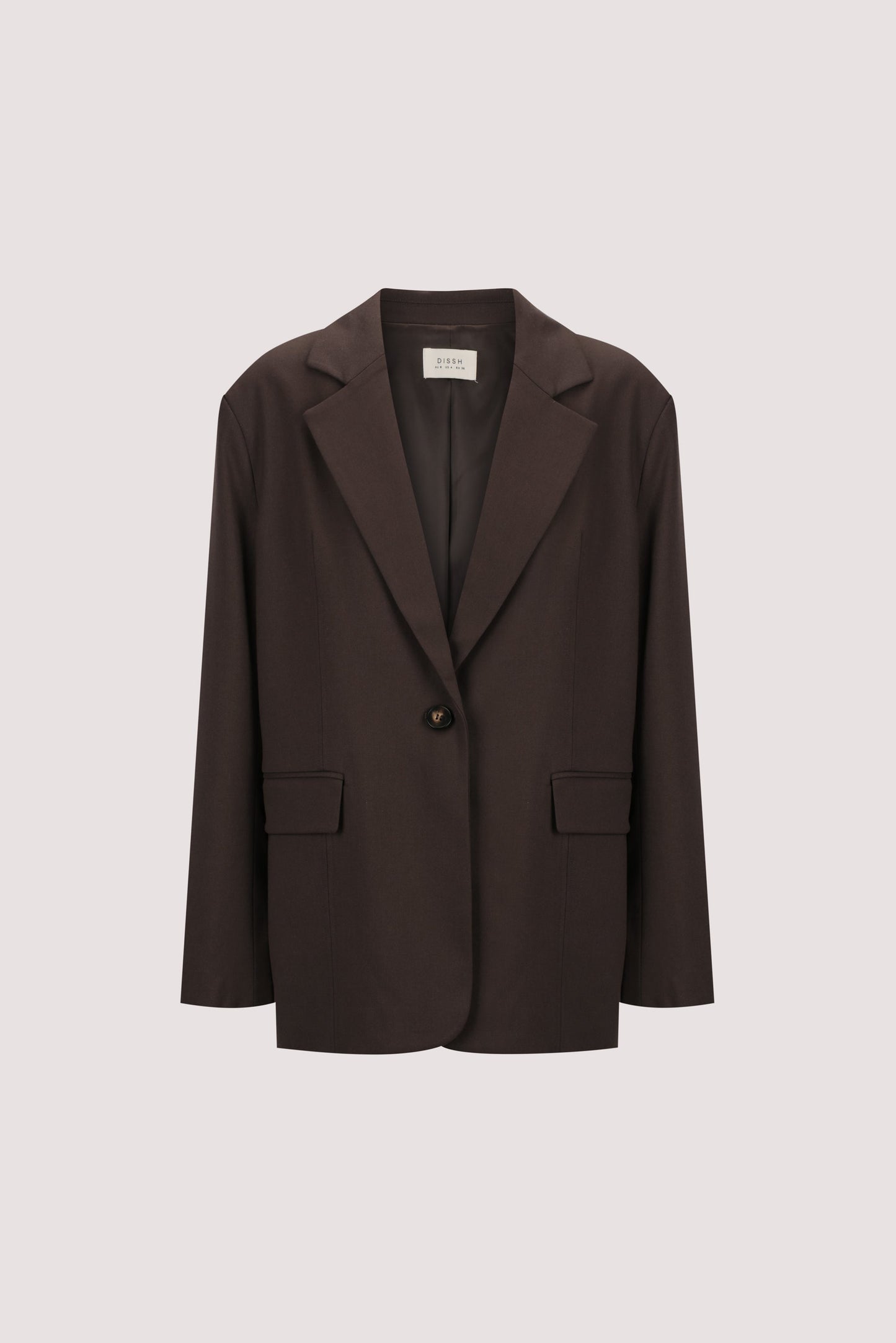 EDEN BITTER CHOC OVERSIZED BOXY BLAZER