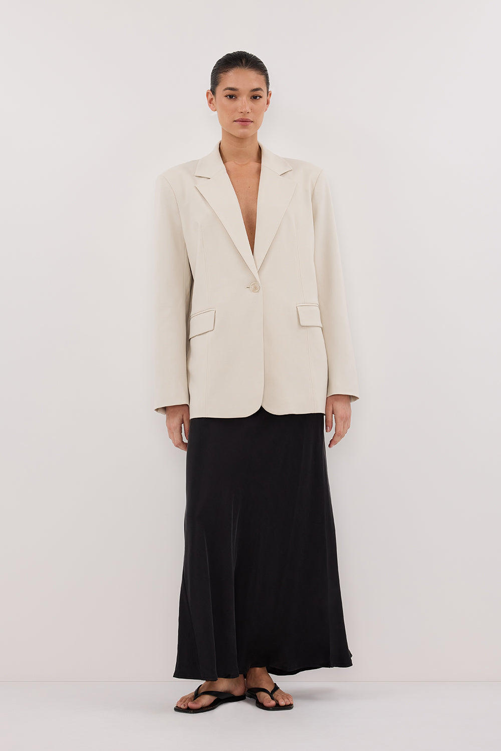 EDEN PLASTER OVERSIZED BOXY BLAZER