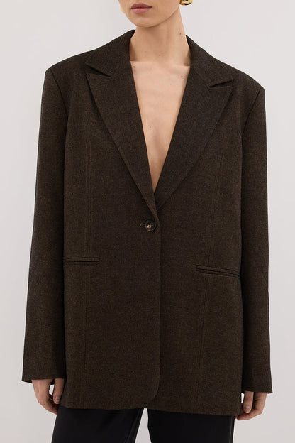 CHARLIE CHOC WOOL BLEND BLAZER