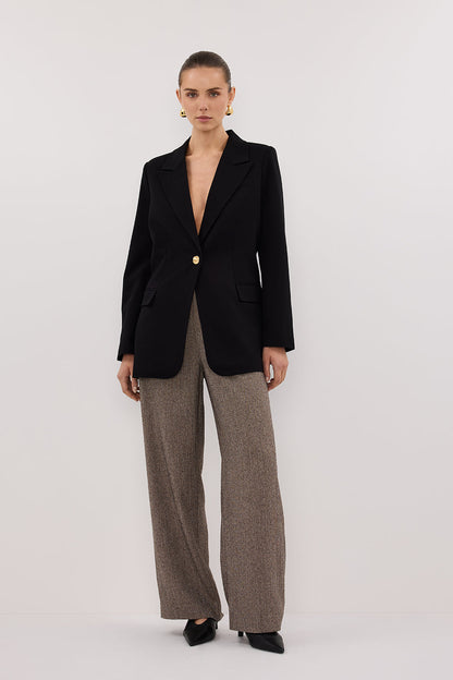 COHEN BLACK CINCHED BLAZER