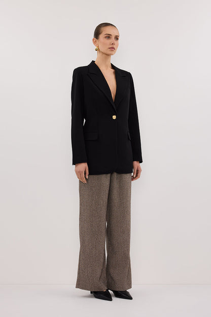 COHEN BLACK CINCHED BLAZER