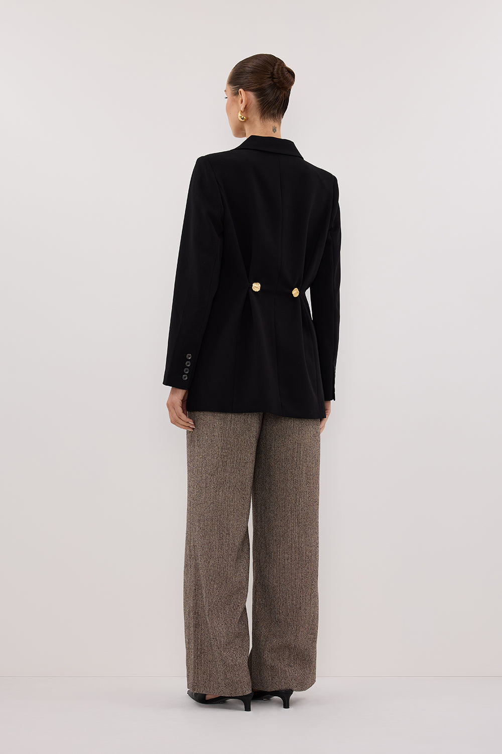 COHEN BLACK CINCHED BLAZER