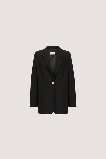 COHEN BLACK CINCHED BLAZER