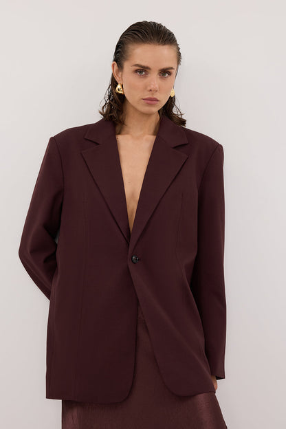 PRUE WALNUT OVERSIZED BLAZER