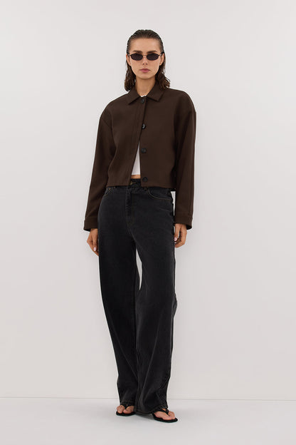 LEX DARK CLOVER CROPPED JACKET