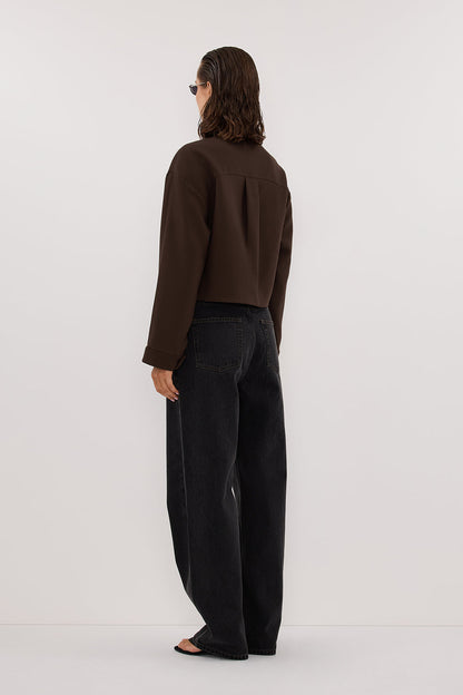 LEX DARK CLOVER CROPPED JACKET