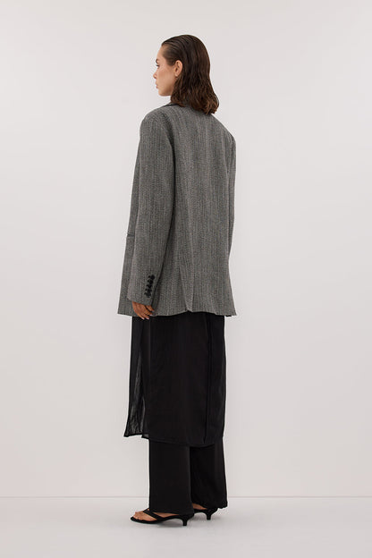 MANHATTAN CHARCOAL TWEED BLAZER