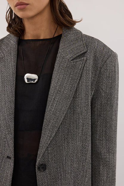 MANHATTAN CHARCOAL TWEED BLAZER