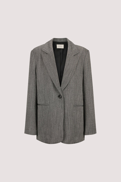 MANHATTAN CHARCOAL TWEED BLAZER