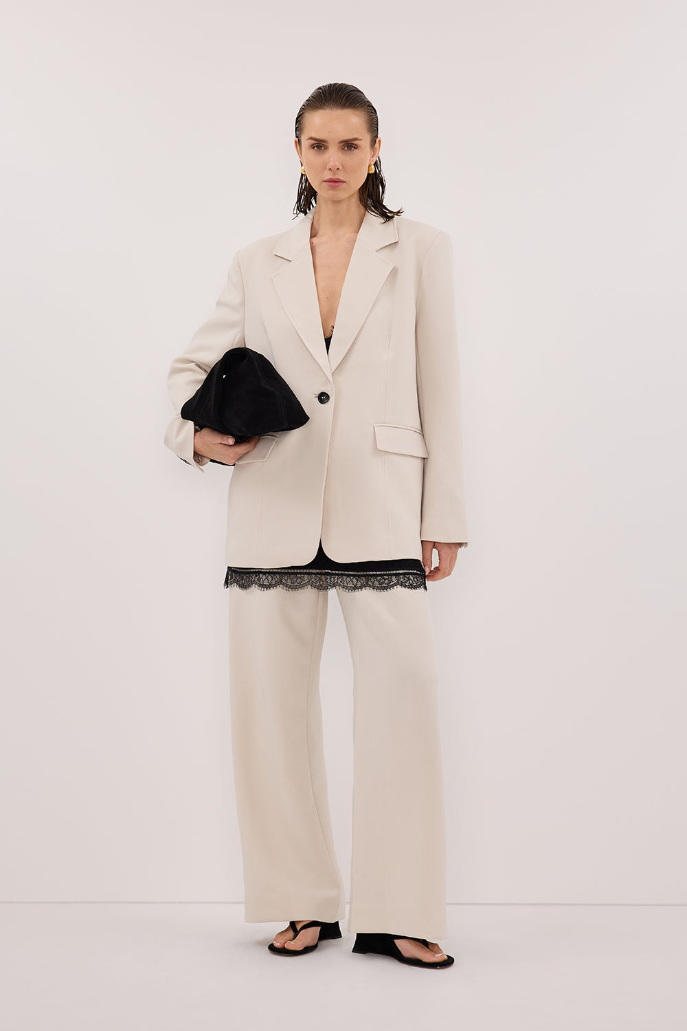 CHELSEA BONE OVERSIZED BLAZER