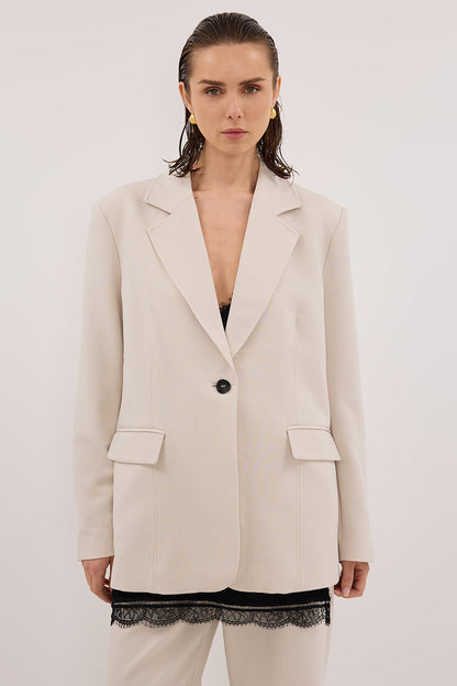 CHELSEA BONE OVERSIZED BLAZER