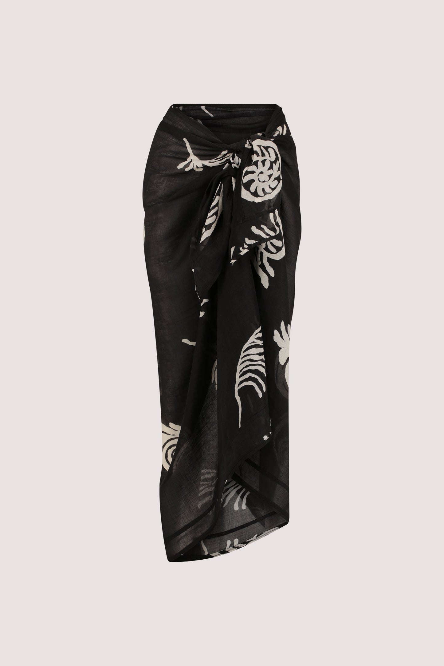 POSITANO BLACK RAMIE SARONG