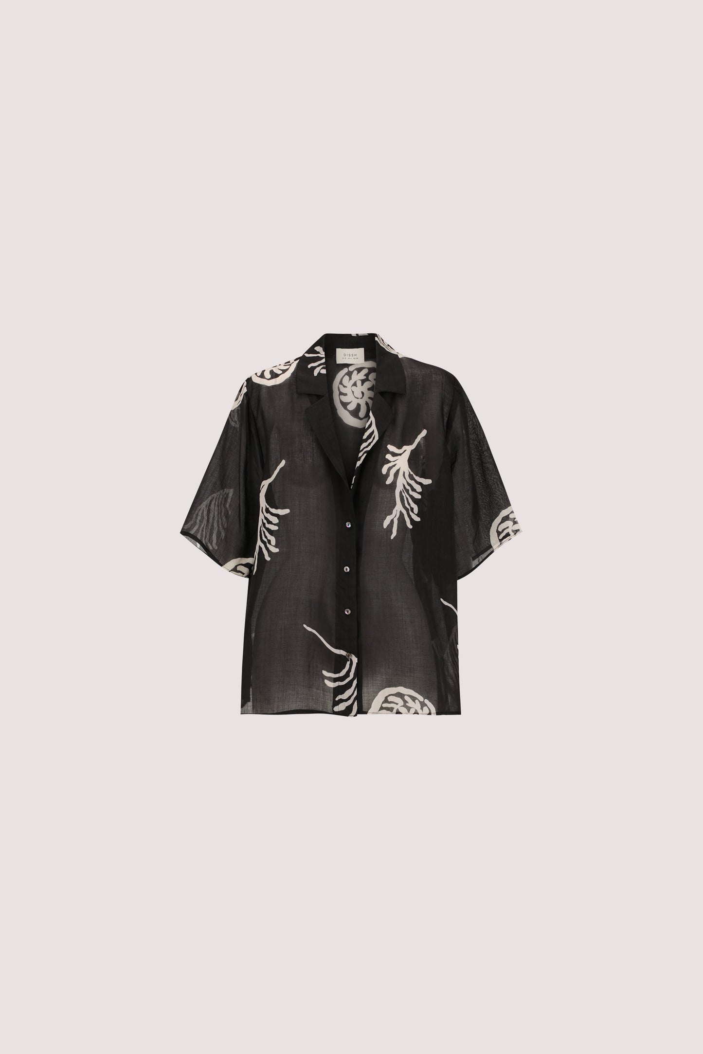 POSITANO BLACK RAMIE SHIRT