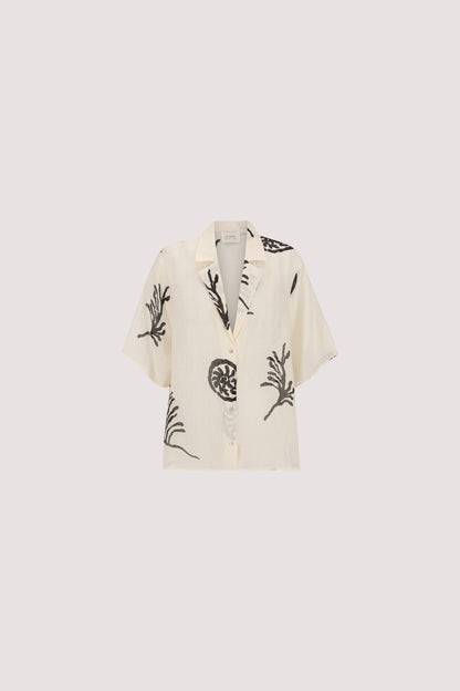 POSITANO SANDSTONE RAMIE SHIRT