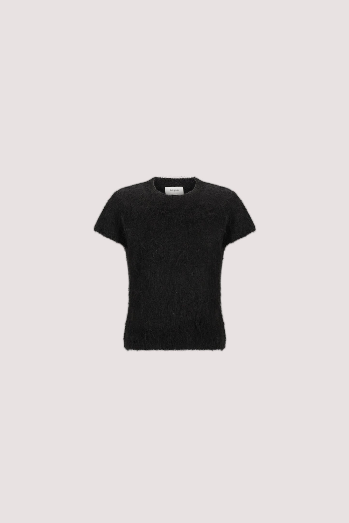 SALMA BLACK CAP SLEEVE KNIT TOP